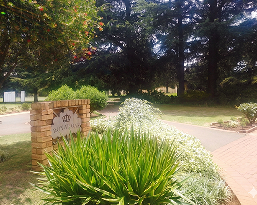 Royal Oak Country Club golf course and grounds in Johannesburg, South Africa